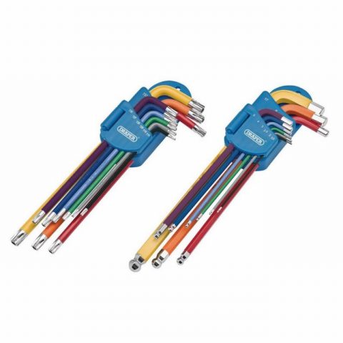 Draper 04776 TX-STAR Security & Hex Key Set – 18 piece