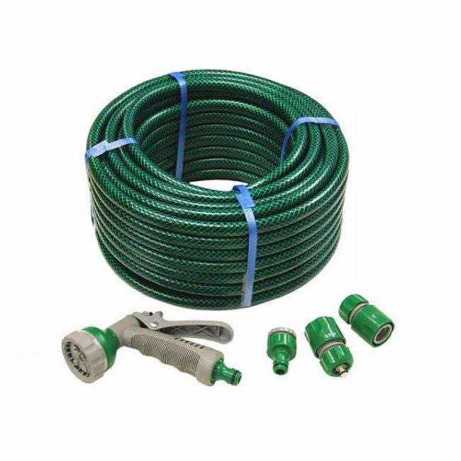 Faithfull FAIHOSE30AV PVC Reinforced Hose 30m Fittings&Spray Gun
