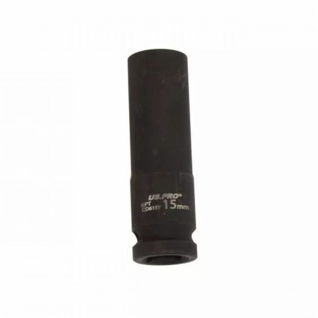 US PRO 3372 Single 15mm Deep Impact Socket 1/2" Drive