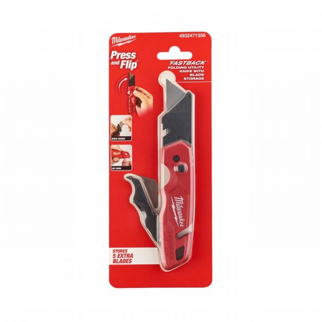 Milwaukee 4932471358 FASTBACK Flip Utility Knife with Blade - Image 4