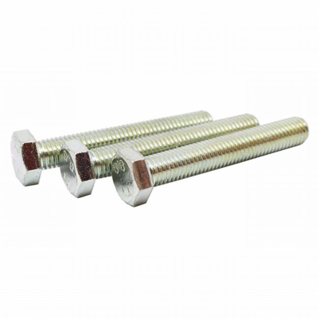 OST PP880SET4 M8x80mm BZP Hex HD Set Screw - 4 Piece