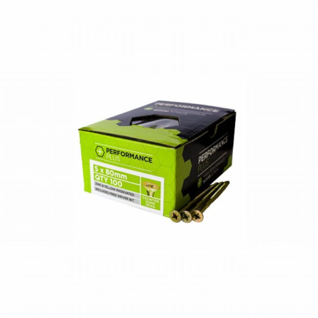 Samac PS580PP 5x80mm Wood Screws - Box 100 - Image 2
