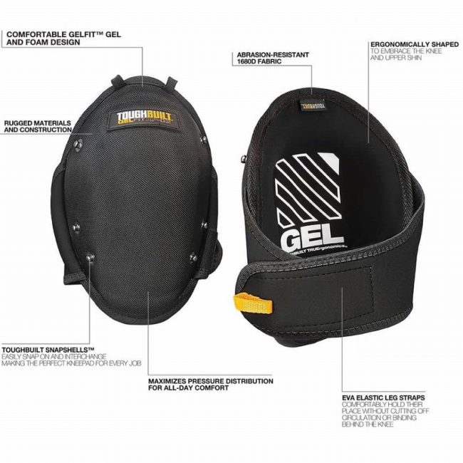 ToughBuilt TB-KP-G2 GelFit Knee Pads - Image 3