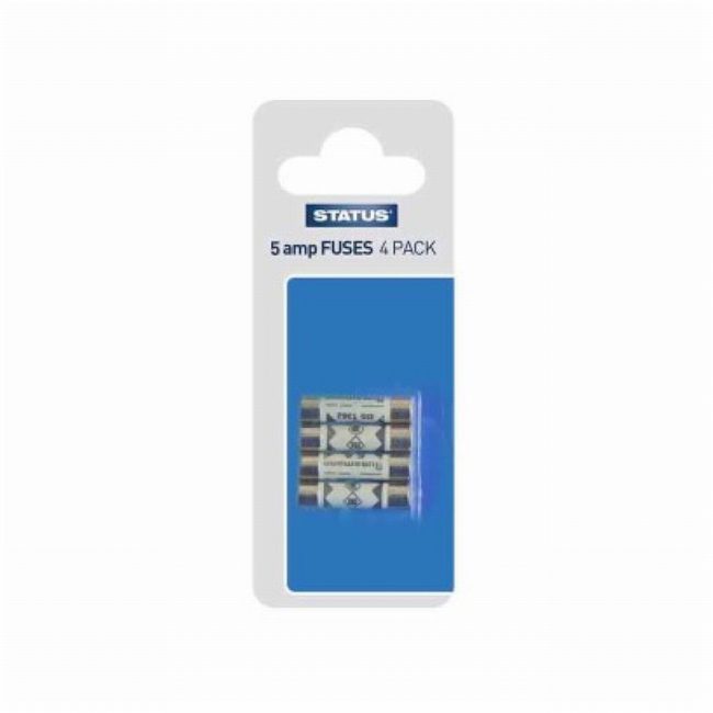 Status 5ASFB10 5 Amp Plug Top Fuses – 4 Pack