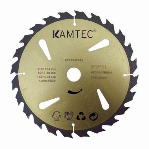 Kamtec KTK1842024 184mm 20mm 24 ATB Wood Medium Finish Blade