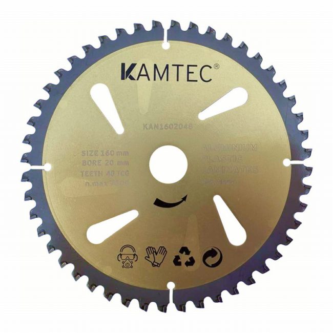 Kamtec KAN1602048 150mm20bore 48z Gold Saw Blade For Aluminium