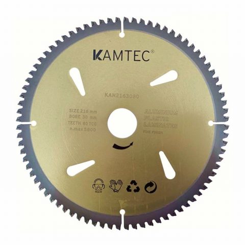 Kamtec KAN2163080 216 × 30 × 1.6 mm 80T Gold TCT Cutting Blade