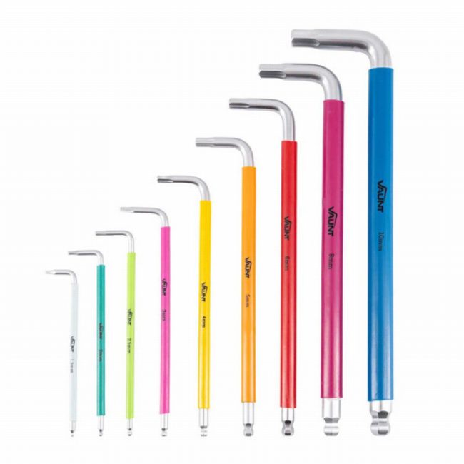 Vaunt V1422005 9 Piece Colour Coded Ball-End Hex Key Set - Image 3