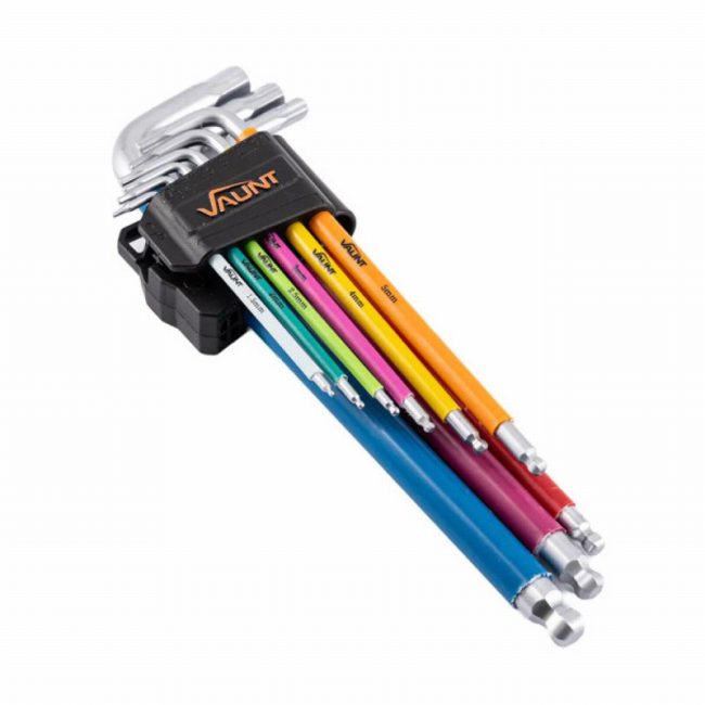 Vaunt V1422005 9 Piece Colour Coded Ball-End Hex Key Set - Image 10
