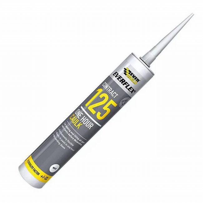Everbuild EVB125C3  310ml One Hour Caulk 125 White - Image 3