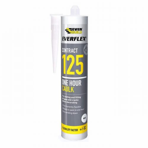 Everbuild EVB125C3  310ml One Hour Caulk 125 White