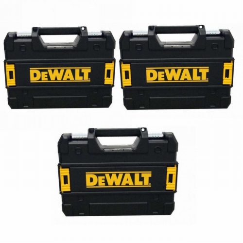 DEWALT Dewboxsmall Black TStak Power Tool Case – Pack of 3