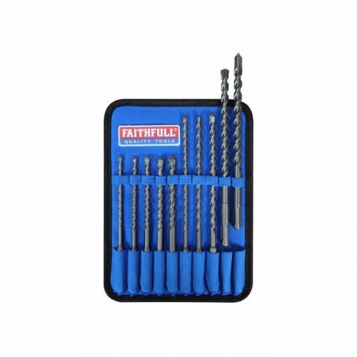 Faithfull FAISDSSET10 SDS Drill Bit Set – 10 Piece