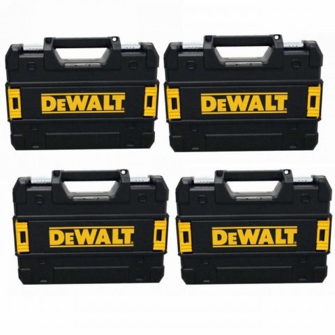 DEWALT Dewboxsmall Black TStak Power Tool Case – Pack of 4