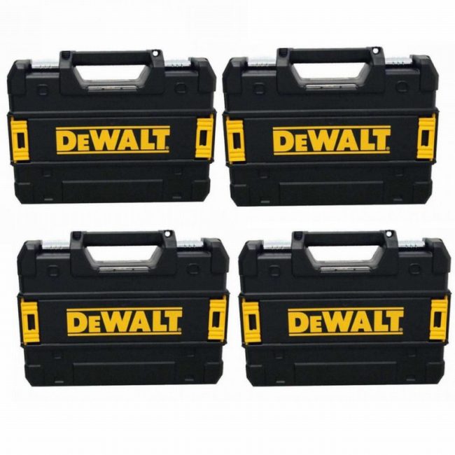 DEWALT Dewboxsmall Black TStak Power Tool Case - Pack of 4