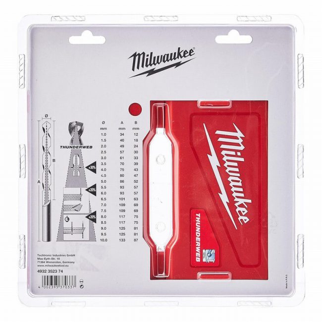 Milwaukee 4932352374 Thunderweb Ground Metal Drill Bit -19 Piece - Image 2