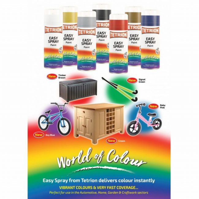 Tetrion EPB406 400ml Easy Spray Gloss Black - Image 3