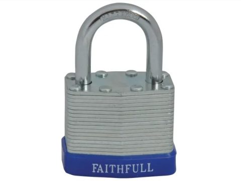 Faithfull FAIPLLAM40 40mm Laminated Steel Padlock 3 Keys