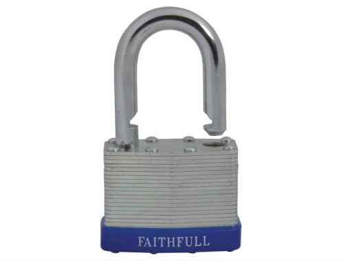 Faithfull Laminated Steel Padlock 50mm 3 Keys