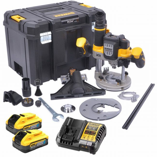 Dewalt DCW620H2-GB 18V XR Brushless 1/2" Plunge Router Kit - Image 4