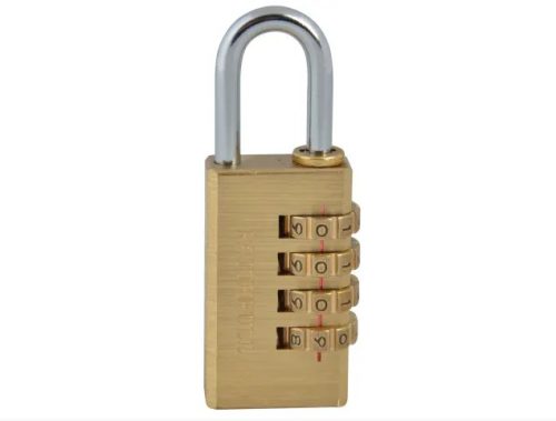 Faithfull Brass Combination Padlock 28mm