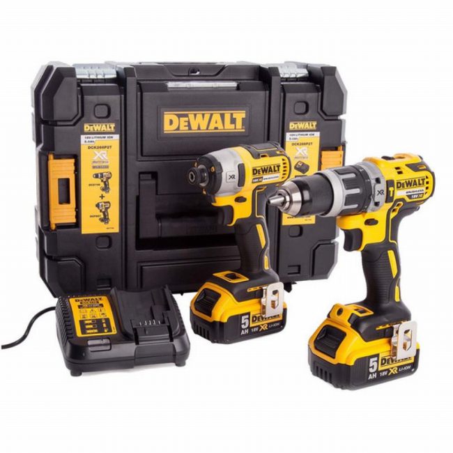 DeWalt DCK266P2T 18V XR Brushless Combi & Impact Kit