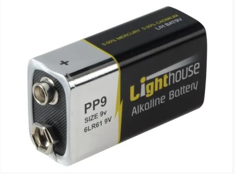 Lighthouse L/HBAT9V 9V LR61 1100 mAh Alkaline Battery -Pack of 1