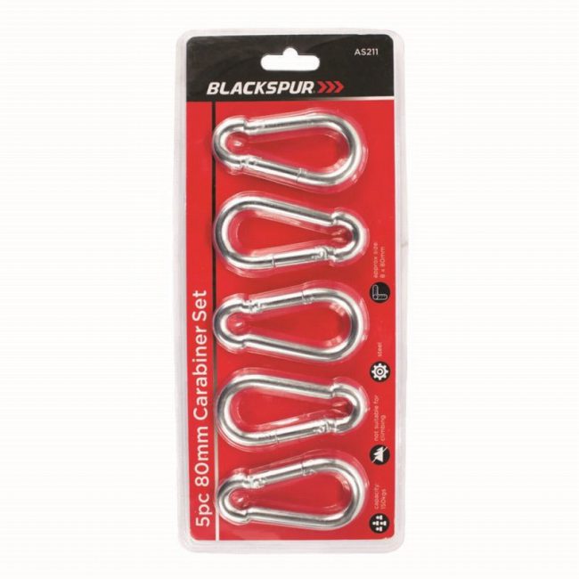 EFG AS211 80mm Carabiner Hooks - 1  piece