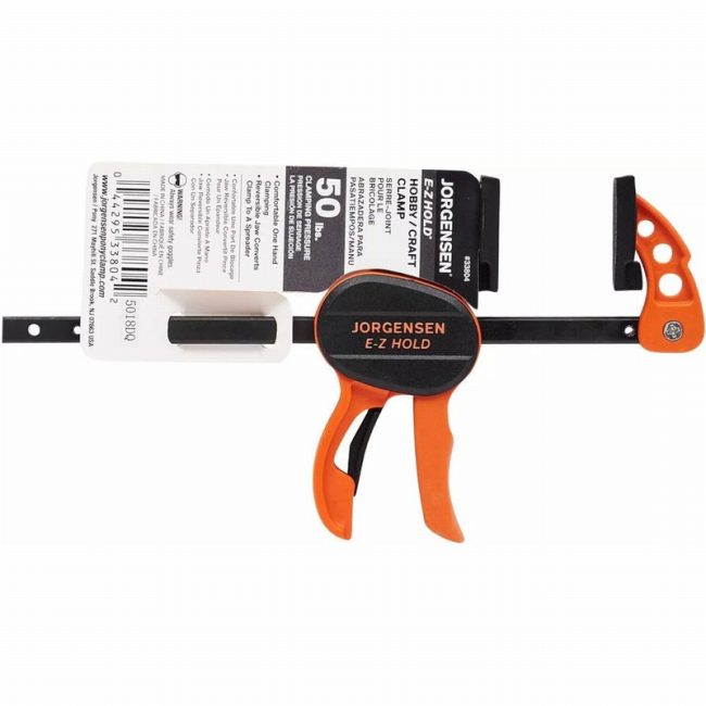 Jorgensen 33804 E-Z Hold 4-Inch Hobby/Craft Clamp, Black/Brown - Image 4