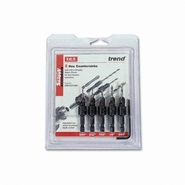 Trend TRESNAPCSTCS SNAP/CSTC/SET TCT Countersink Set (5 Piece) - Image 3