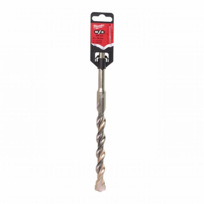 Milwaukee 4932307081  16 x 210mm  M2 2-Cut SDS Plus Drill Bit