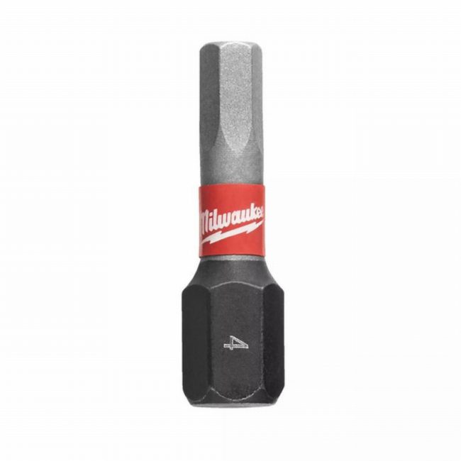 Milwaukee 4932430895 Hex4 25mm SHOCKWAVE Screw Bits - Pack of 2 - Image 3