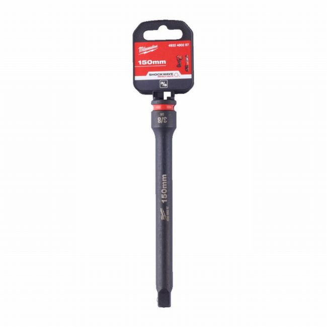 Milwaukee 4932480297 150mm 3/8” Sq. SHOCKWAVE Socket Extension