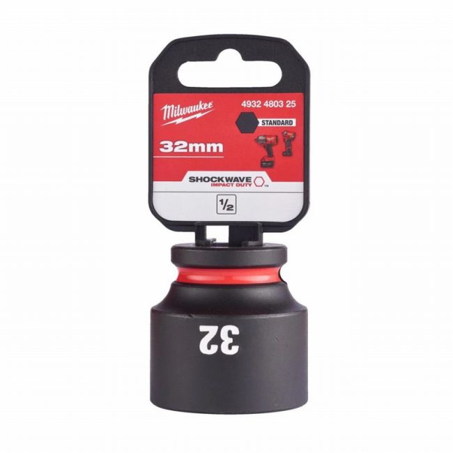 Milwaukee 4932480325 32mm 1/2” SHOCKWAVE Impact Socket