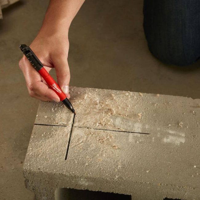 Milwaukee 48223100 INKZALL Fine Tip Marker Black - Image 3