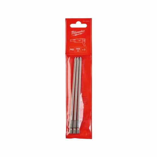 Milwaukee 4932459393 148mm PH2 Screwdriver Bit pack of 3
