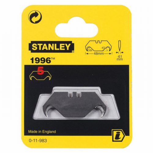 Stanley STA011983 Hooked Knife Blades – Pack of 5