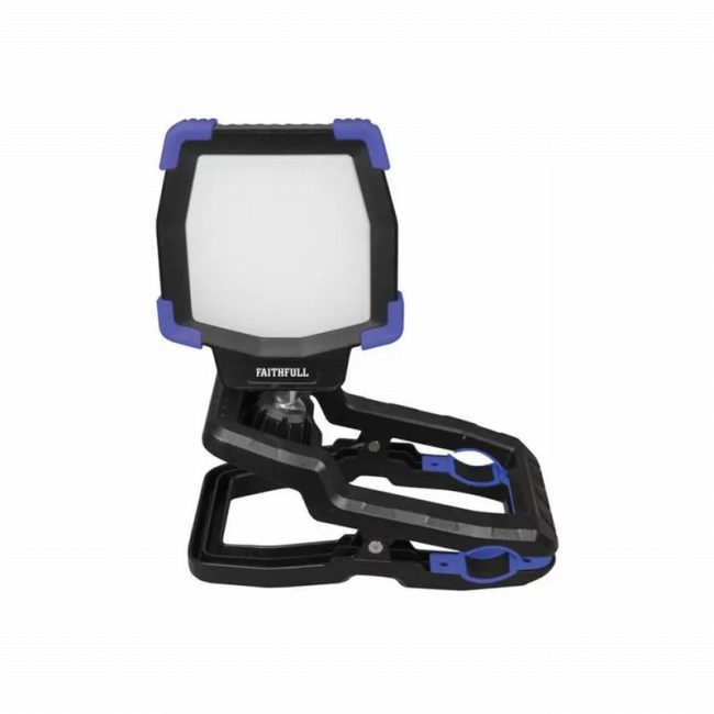 Faithfull FPPCLIP30R 30W Cordless Rechargeable 3000Lm Clip Light - Image 2