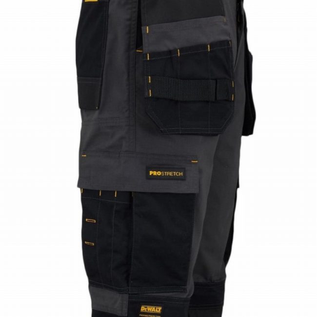 32W/29L Slim Work Trousers Grey/Black - Image 4