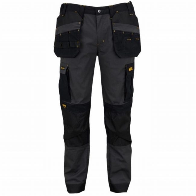 32W/29L Slim Work Trousers Grey/Black