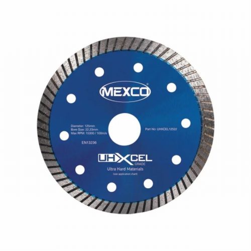 MEXCO MEXUHXL125  125x22mm UHXCEL Hard Materials Diamond Blade