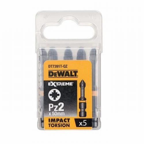 DEWALT DT7391T-QZ 50mm Impact Torsion Bits PZ2 – Pack of 5