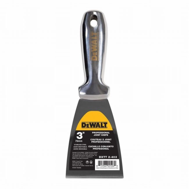 DeWalt DXTT2-403 3in Drywall S/Less Steel Jointing/Filling Knife