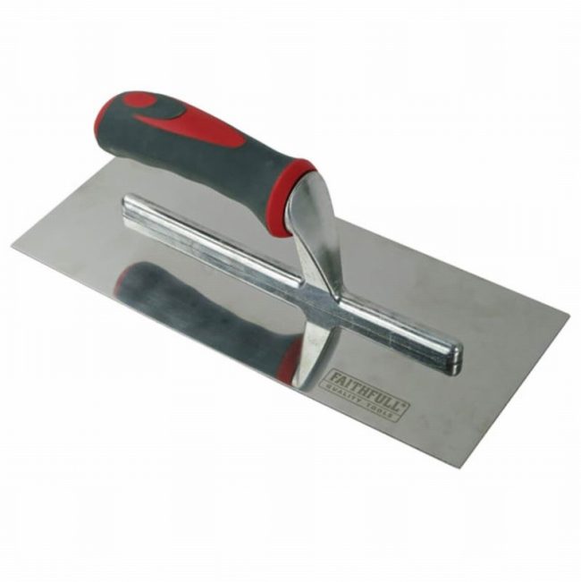 Faithfull FAISGTP13SS  13 x 5in Plasterer's Finishing Trowel - Image 2