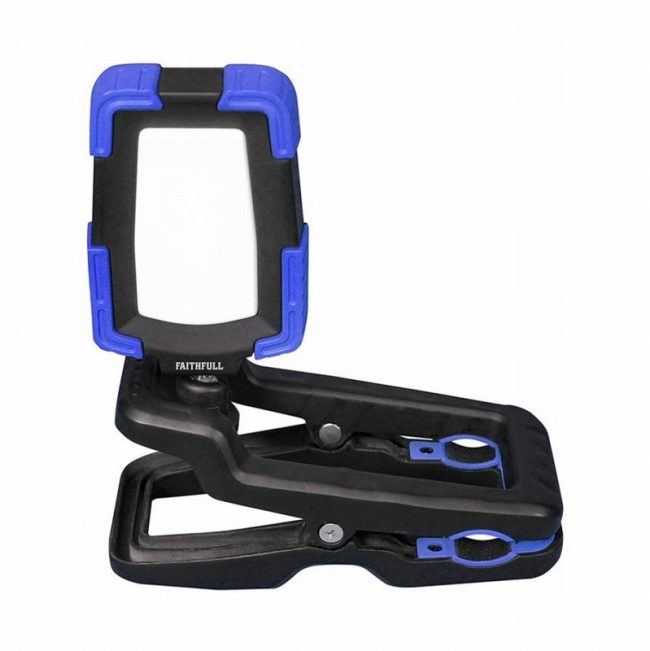 Faithfull FPPCLIP10R 10W Cordless Rechargeable Clip Light - Image 2
