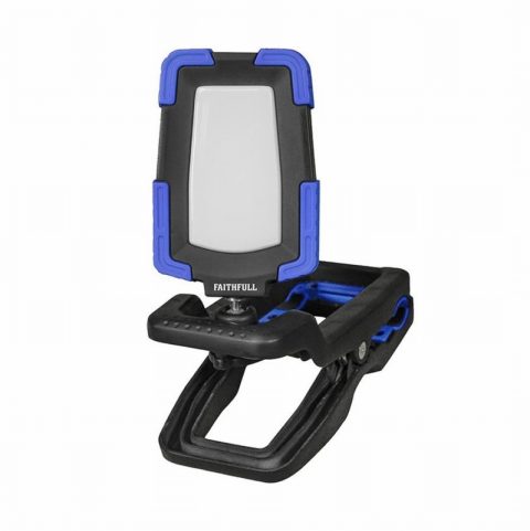 Faithfull FPPCLIP10R 10W Cordless Rechargeable Clip Light