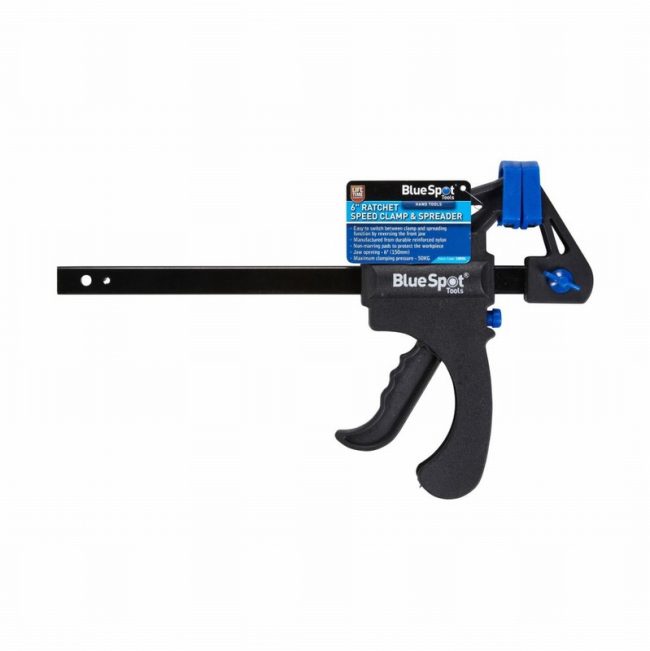 BlueSpot 10026  6" Ratchet Speed Clamp & Spreader