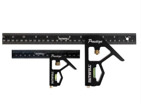 Faithfull FAICS300TCNC 150mm&300mm Combination Square Twin Pack