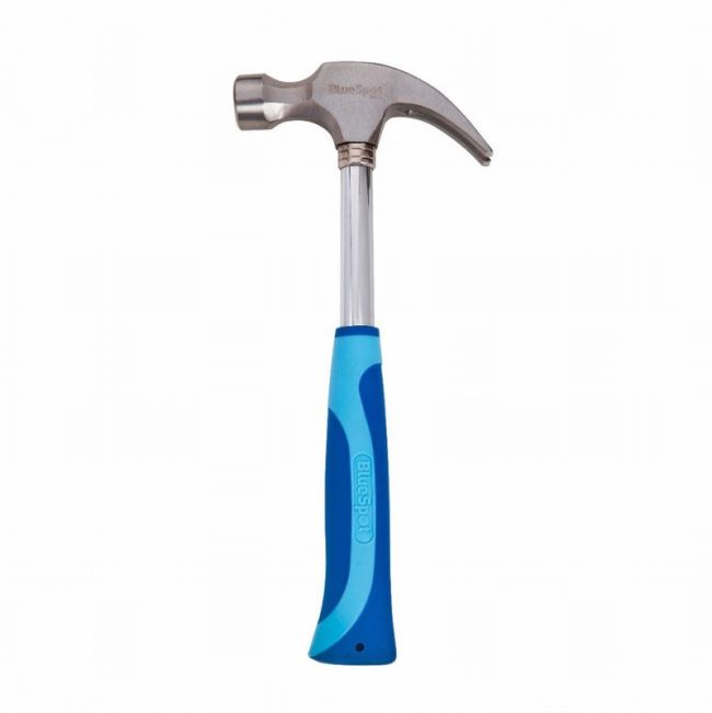 BlueSpot 26120  20oz (560g) Steel Shaft Claw Hammer