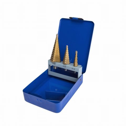 BlueSpot 20504 HSS Step Drill Set (4-32mm) – 3 Piece